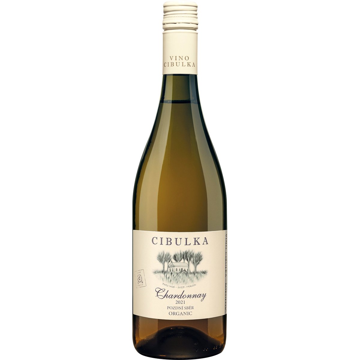 Vino Cibulka BIO Chardonnay 2021 Pozdní sběr