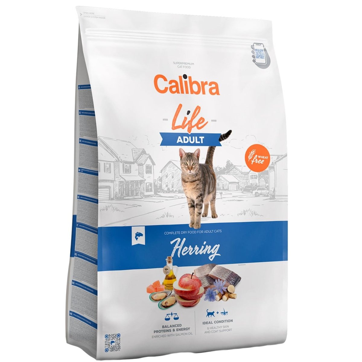 Calibra Cat Life granule pro dospělé kočky se sleděm