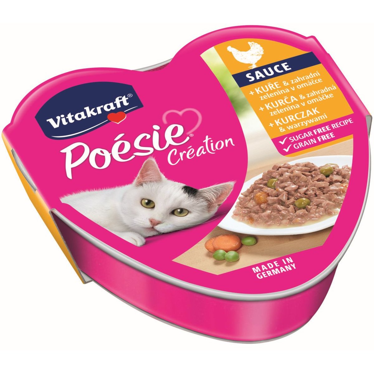 Vitakraft Poésie Création Kompletní krmivo pro kočky s kuřecím a zeleninou