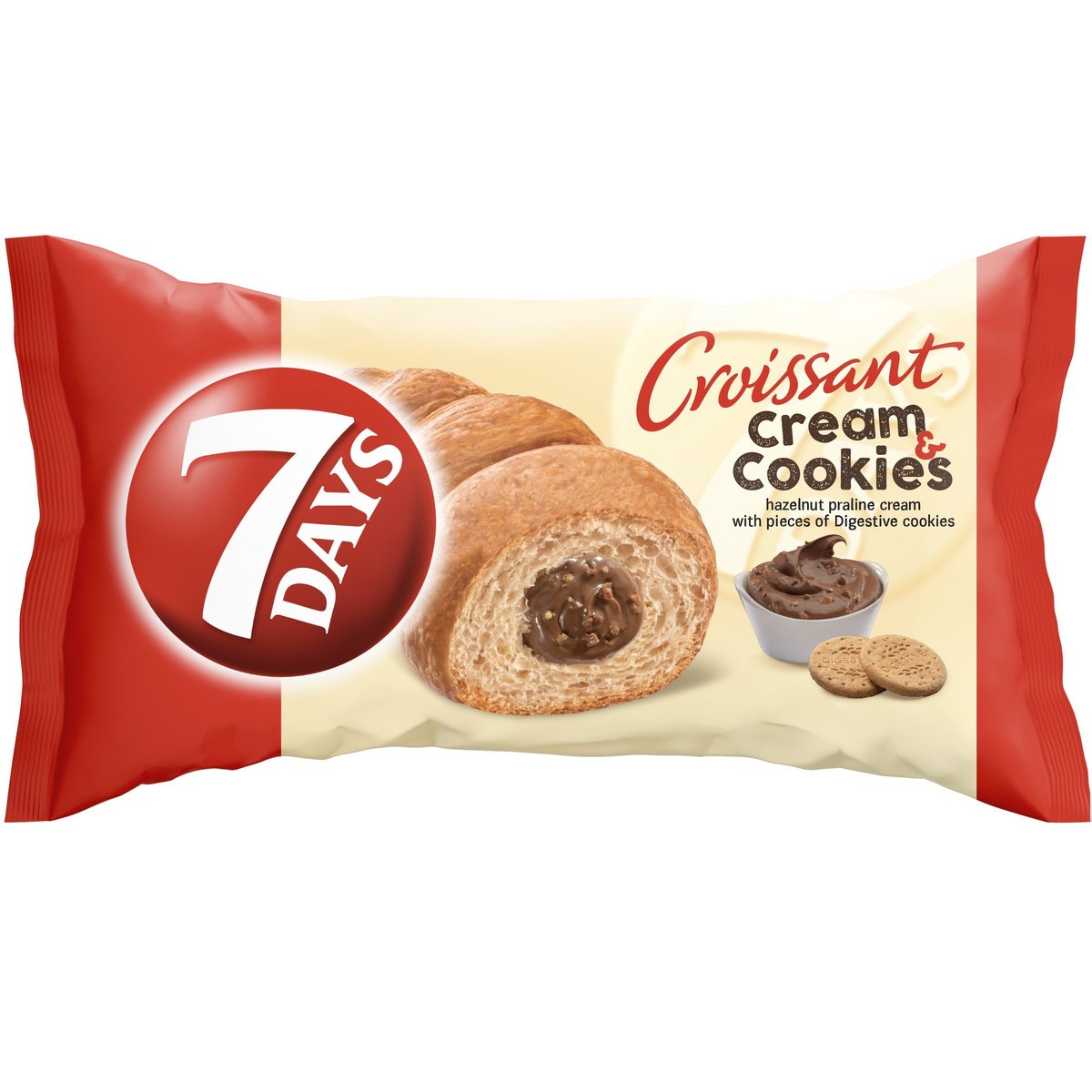 7Days Croissant oříšek a cookies
