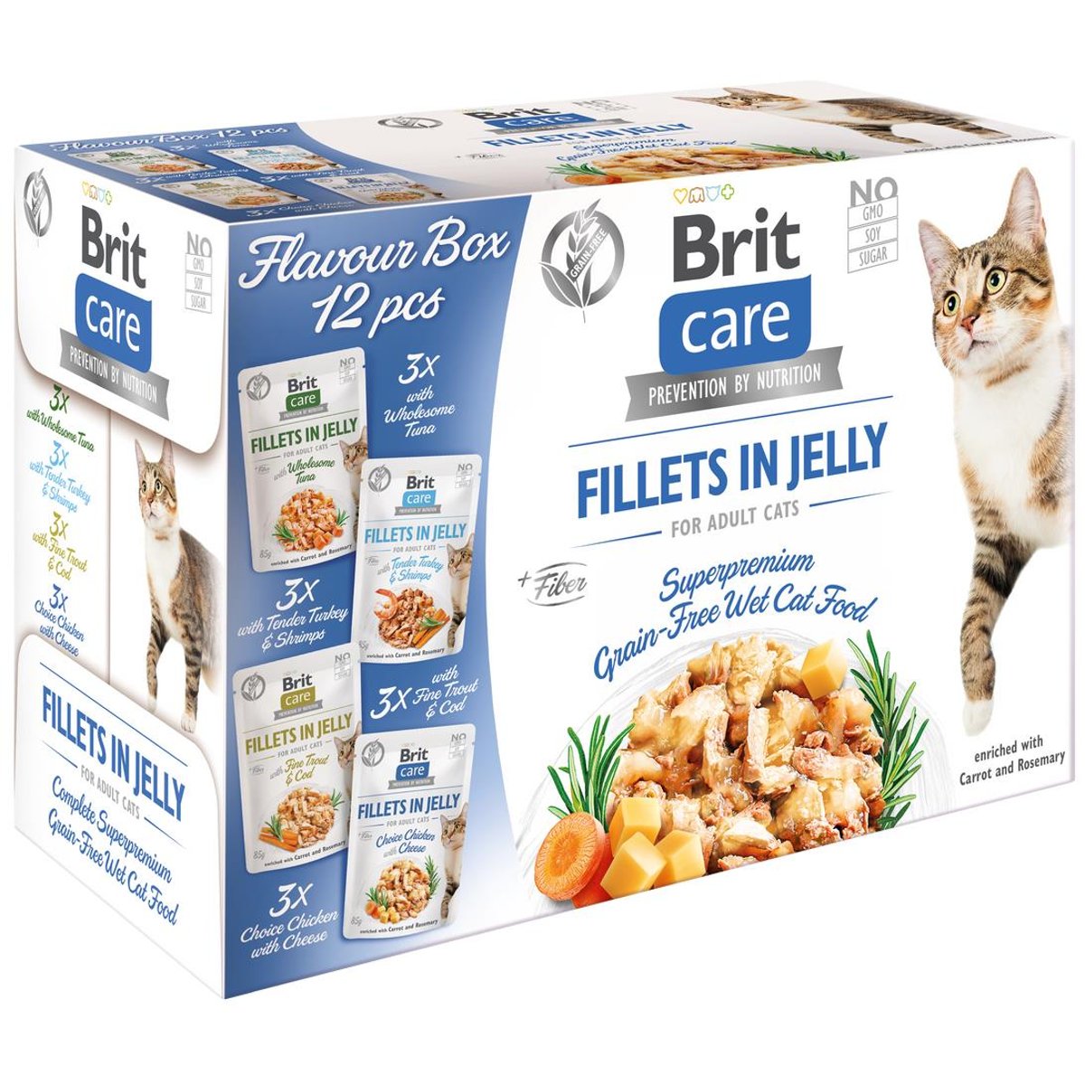 Brit Care kapsičky pro kočky multipack, 12×85 g