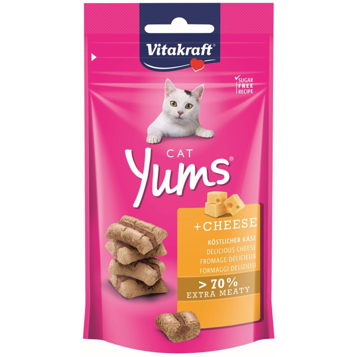 Vitakraft Cat Yums Polštářky se sýrem pamlsek pro kočky
