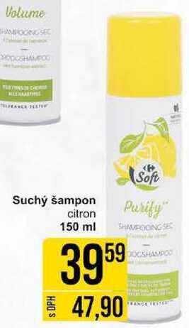 Suchý šampon citron, 150 ml 