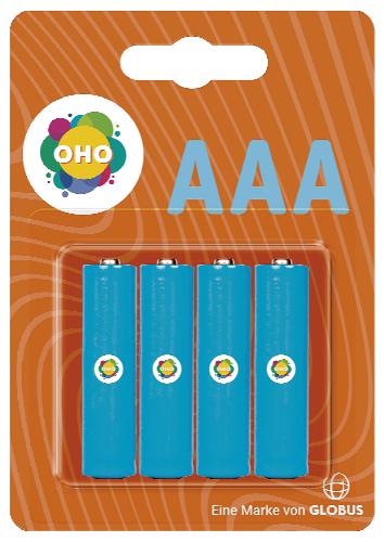 OHO Alkalická baterie AAA/AA 4 ks, 4 KS