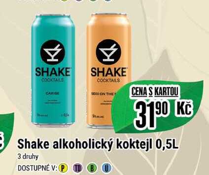 Shake alkoholický koktejl 0,5L  