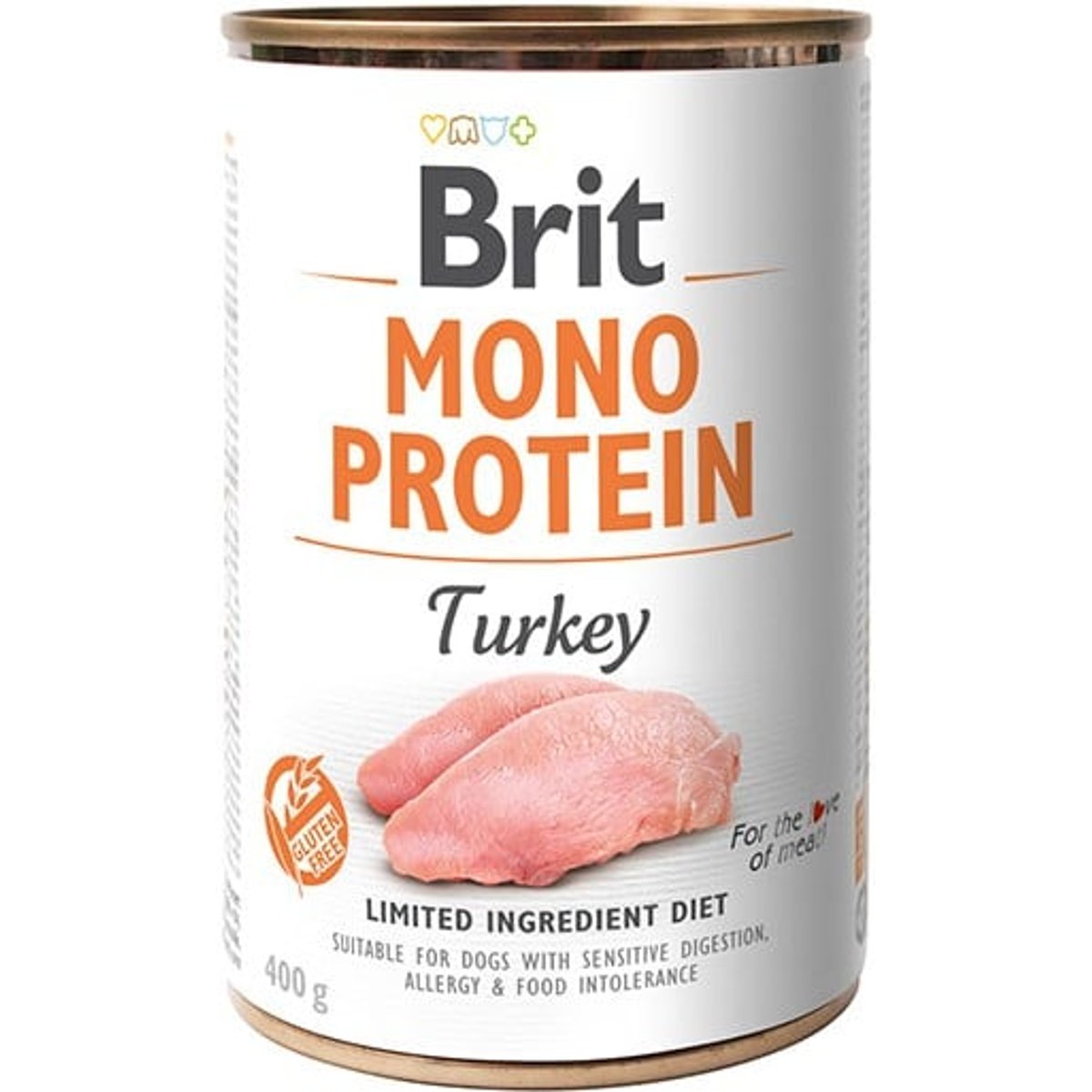 Brit Mono protein Konzerva pro psy – krůtí