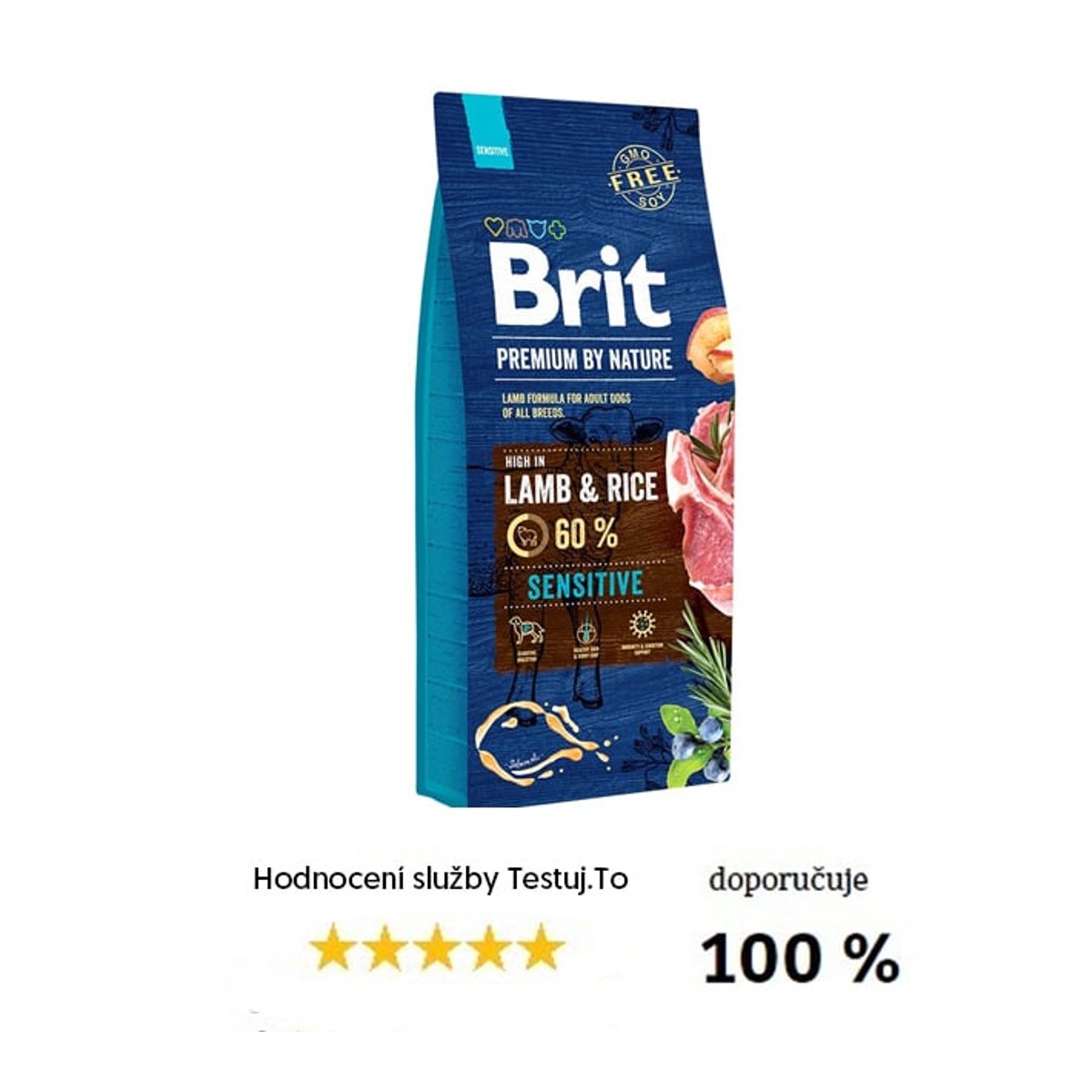 Brit Premium by Nature Sensitive Lamb & Rice pro psy