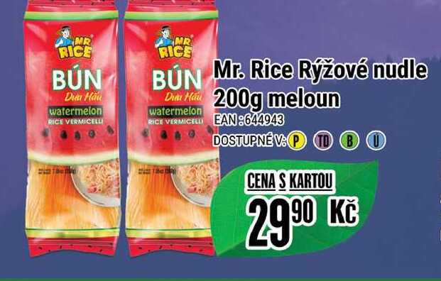 Mr. Rice Rýžové nudle Duke Hai 200g meloun 