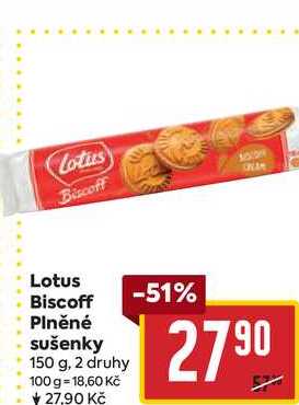 Lotus Biscoff Plněné sušenky 150 g