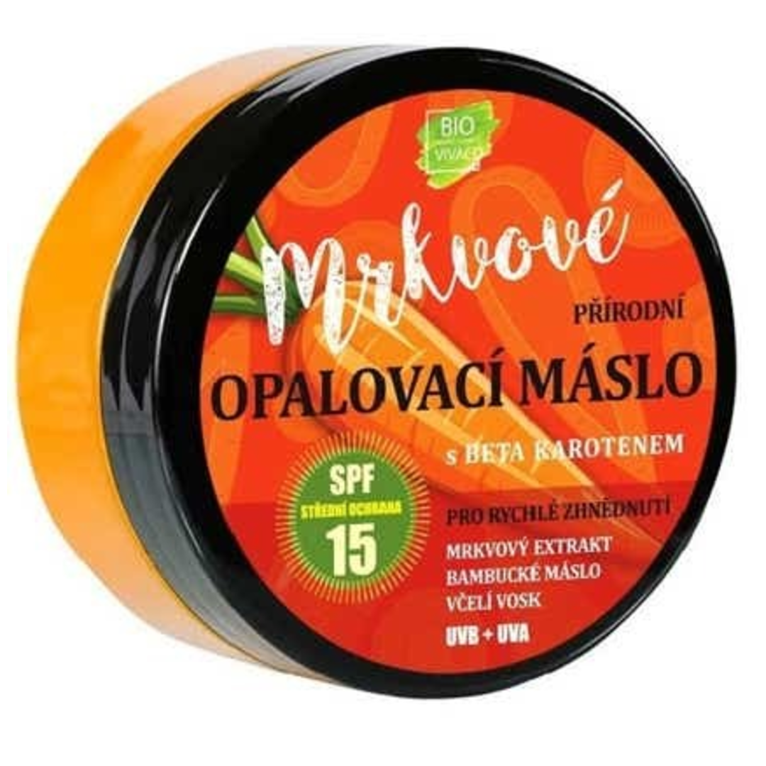 Vivaco Přírodní opalovací mrkvové máslo OF 15