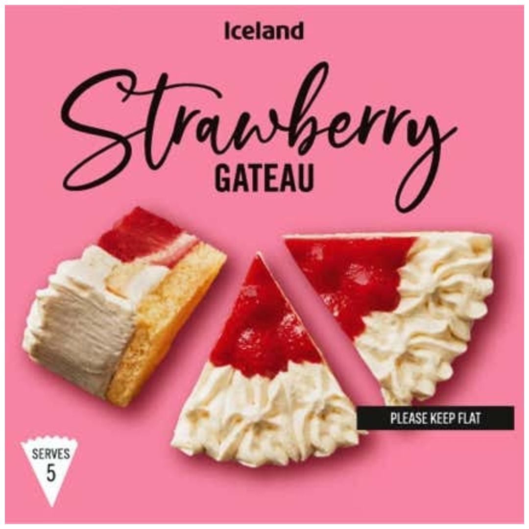 Iceland Jahodovo-šlehačkový dort s krémem