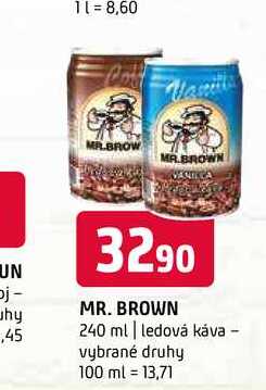  MR. BROWN 240 ml | ledová káva 