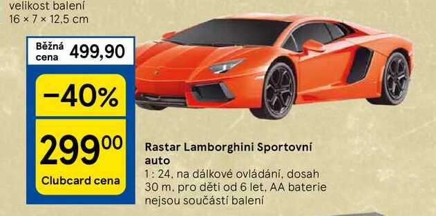 Rastar Lamborghini Sportovní auto