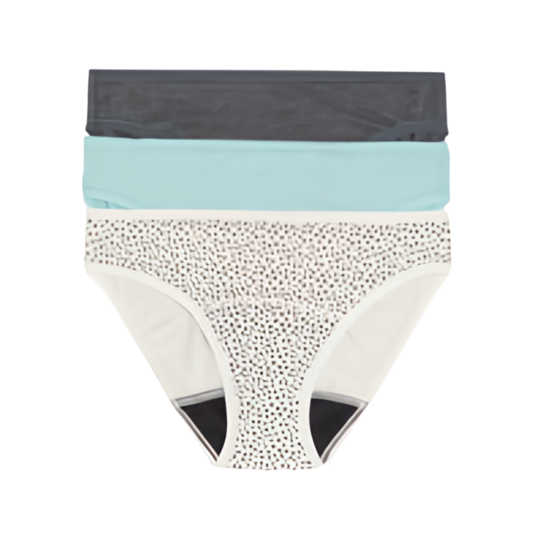 Marks & Spencer Menstruační kalhotky bikini střihu, středně savé, mix barev, 3ks, vel. 16