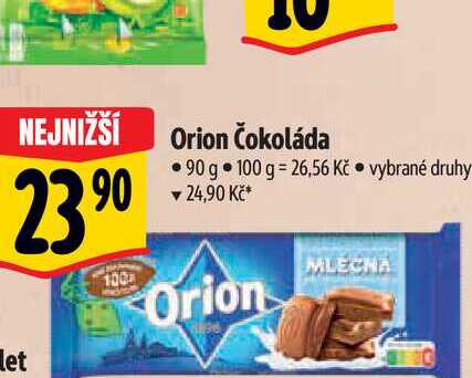   Orion Čokoláda 90 g