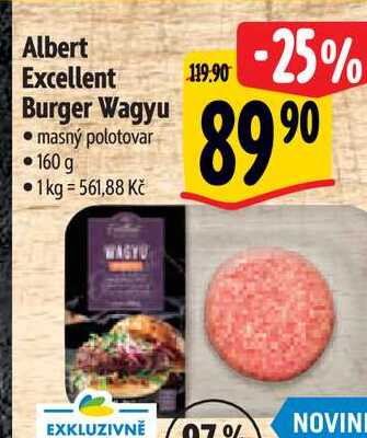 Albert Excellent Burger Wagyu 1601 g
