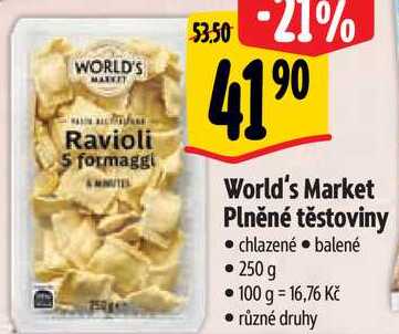 World's Market Plněné těstoviny, 250 g