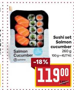 Sushi set Salmon cucumber 260 g
