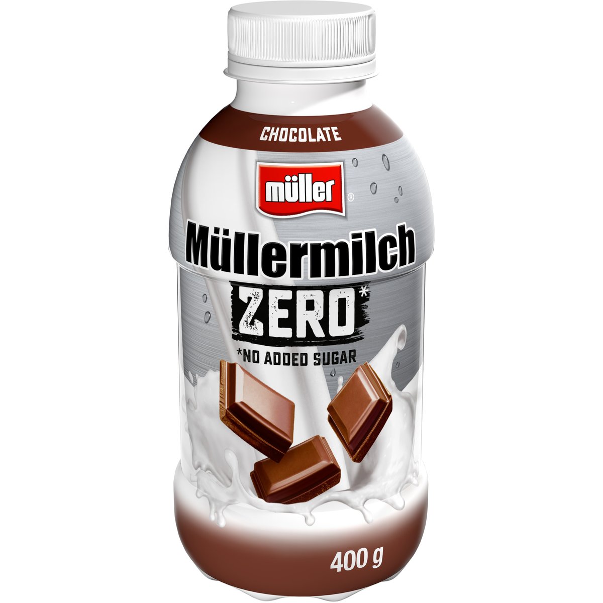 Müllermilch Zero mléčný nápoj čokoláda bez přidaného cukru v akci
