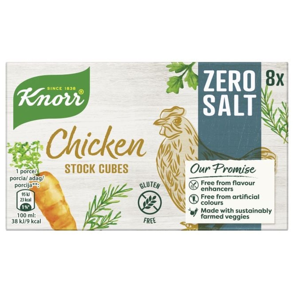 Knorr Zero salt Kuřecí bujón bez lepku