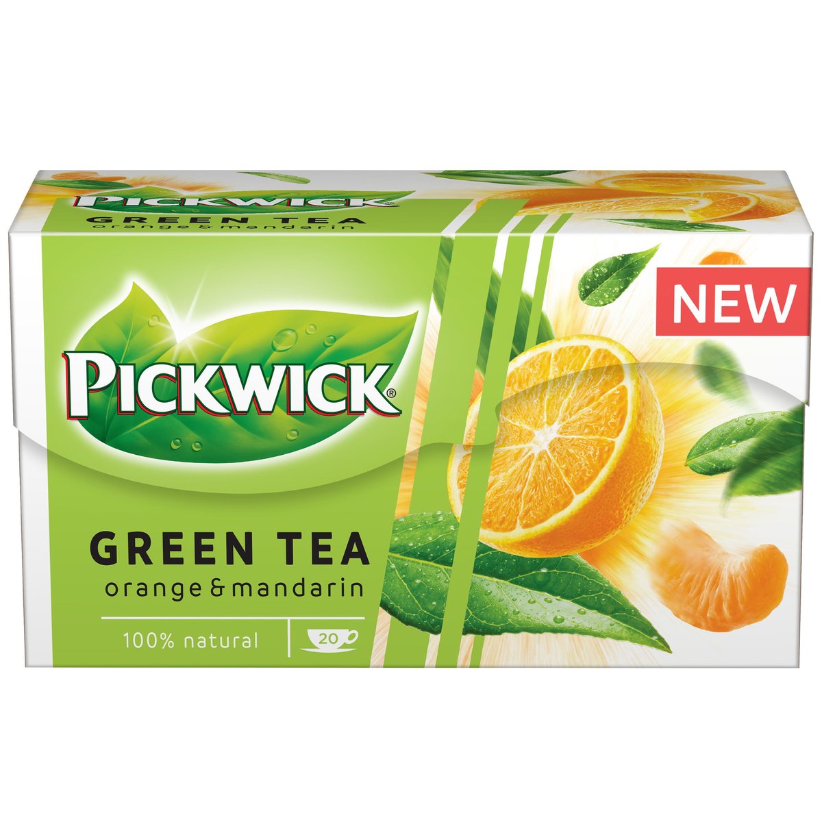 Pickwick Zelený čaj Pomeranč & mandarinka