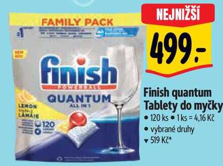 Finish quantum Tablety do myčky, 120 ks