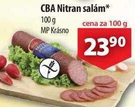 CBA Nitran salám, 100 g 