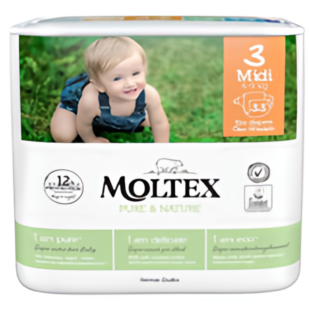Moltex Pure & Nature Eko Plenky Pure & Nature Midi vel. 3 (4-9 kg)