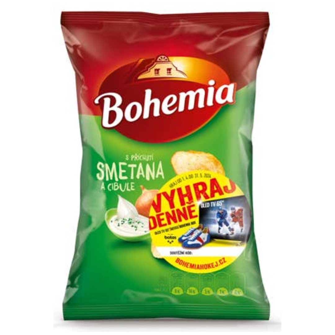 Bohemia chips smetana a cibule