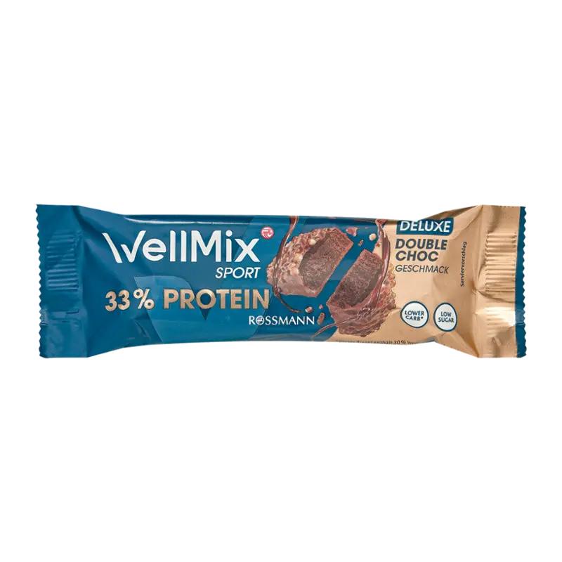 WellMix Proteinová tyčinka v mléčné čokoládě s příchutí čokolády, 45 g