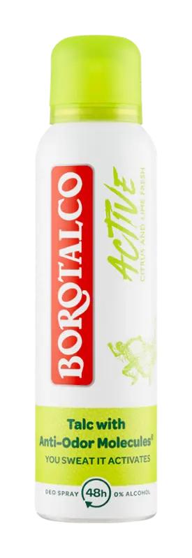 Borotalco Deodorant sprej pro ženy Active Citrus and Lime Fresh, 150 ml