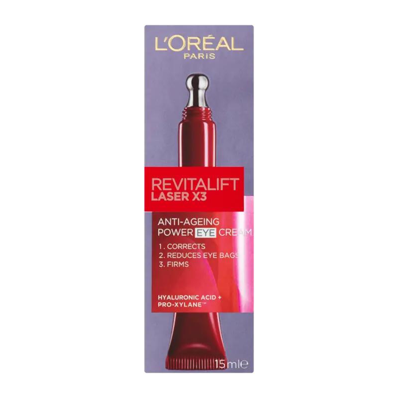 L'Oréal Oční krém Revitalift Laser X3, 15 ml