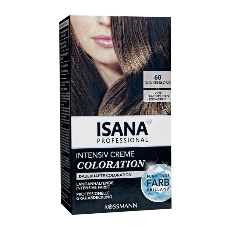 ISANA Professional Barva na vlasy Intensive Creme Coloration 60 světle hnědá, 1 ks