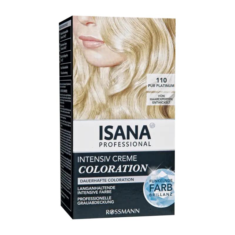 ISANA Professional Barva na vlasy Intensive Creme Coloration 110 platinová blond, 1 ks