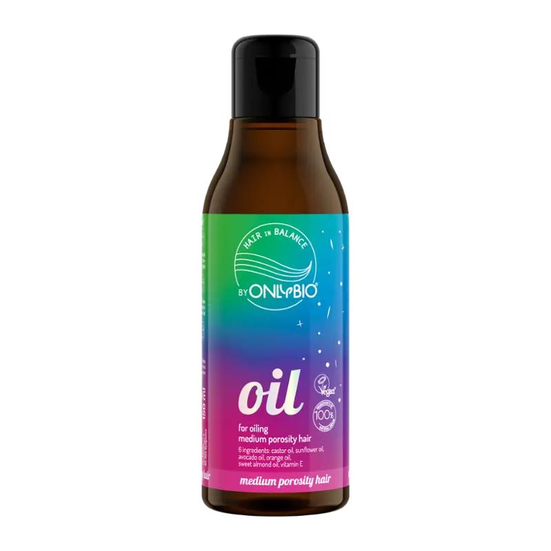 OnlyBio Olej na vlasy se střední pórovitostí, 150 ml