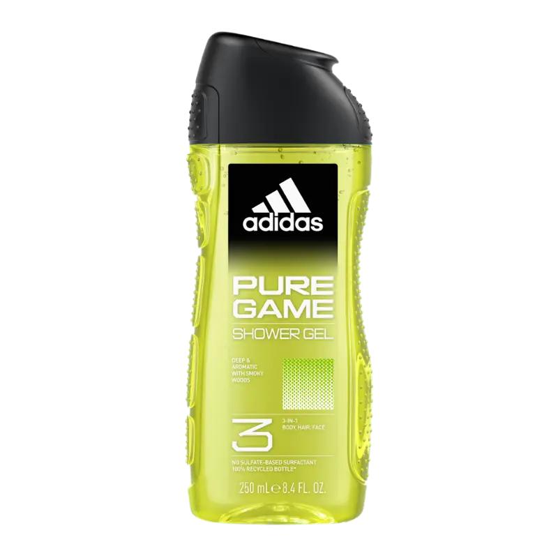 adidas Sprchový gel pro muže 3v1 Pure Game, 250 ml