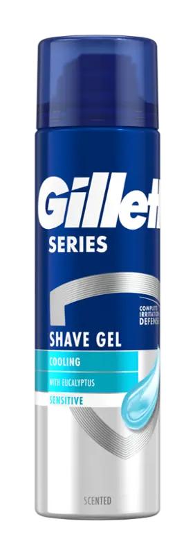 Gillette Gel na holení Series Sensitive Cool, 200 ml