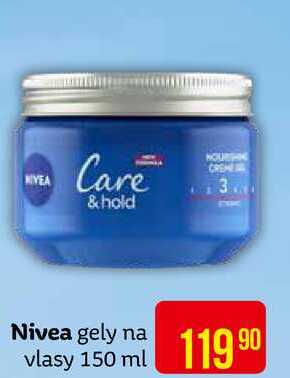 NIVEA Care &hold Nivea gely na vlasy 150 ml 