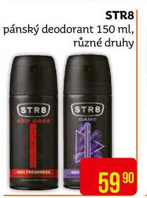 STR8 pánský deodorant 150 ml, různé druhy 