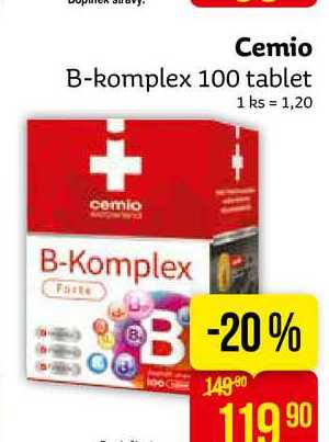 Cemio B-komplex 100 tablet 