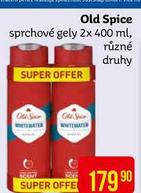 Old Spice sprchové gely 2x 400 ml, různé druhy 