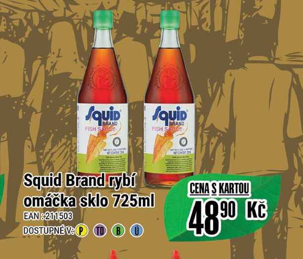 Squid Brand rybí omáčka sklo 725ml 