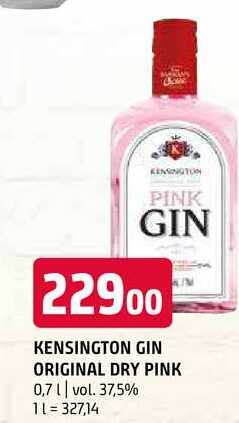 Kensington gin original dry pink 0,7l 