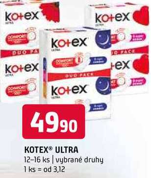 Kotex Ultra vybrané druhy 12- 16 ks