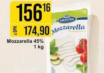Mozzarella 45% 1 kg  