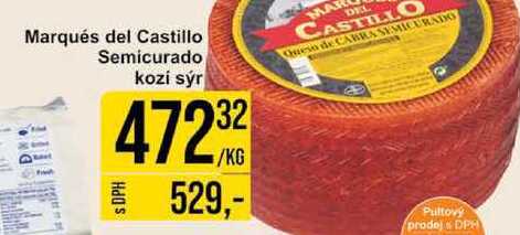 Marqués del Castillo Semicurado kozi sýr 1kg 