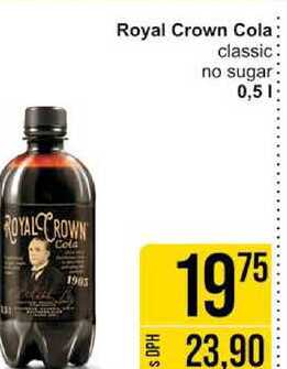 Royal Crown Cola classic no sugar 0,5l