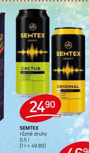 SEMTEX různé druhy 0,5l