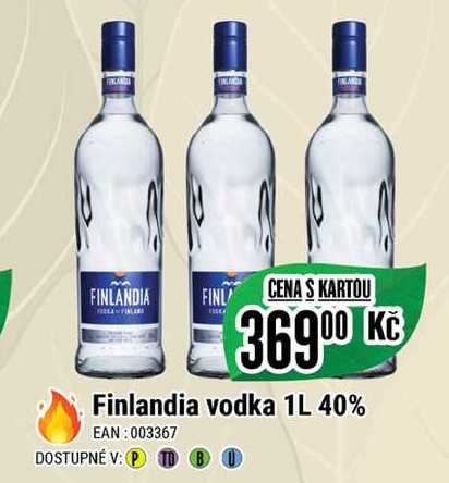 Finlandia vodka 1L 40% 