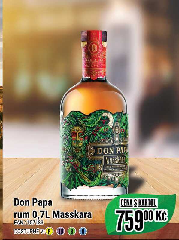 Don Papa rum 0,7L Masskara   